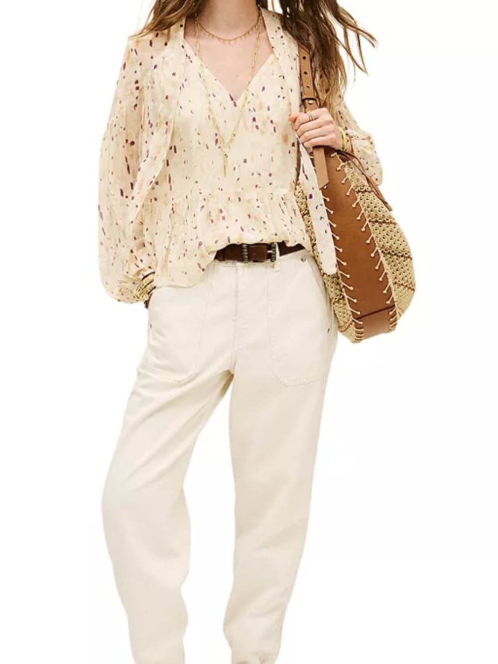 ba&sh KAMALA long-sleeve blouse size 3 - Picture 6 of 9